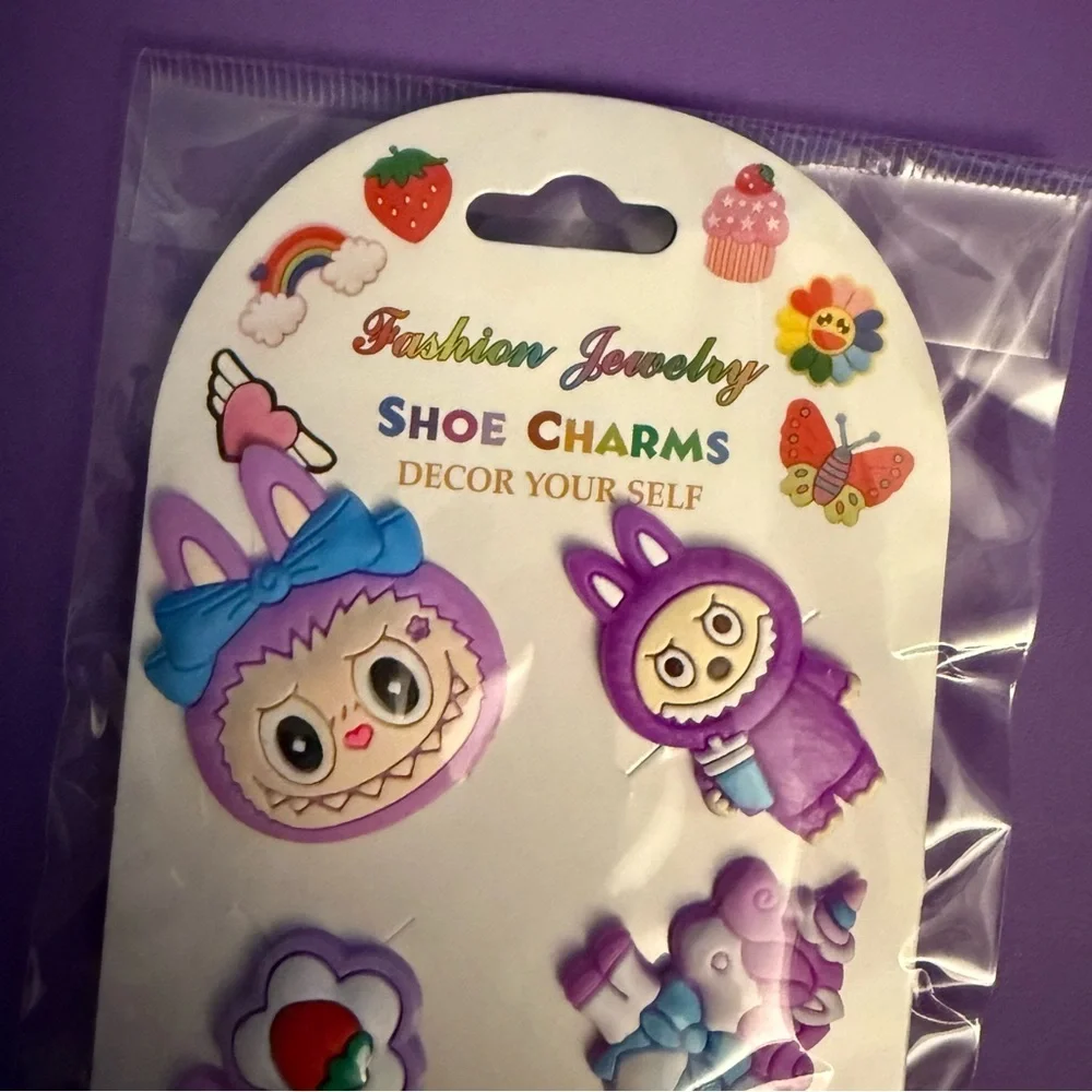 ✨✨5/$10✨✨ 6pc Labubu Shoe Charms for Crocs Style - Monster Bunny Lot New